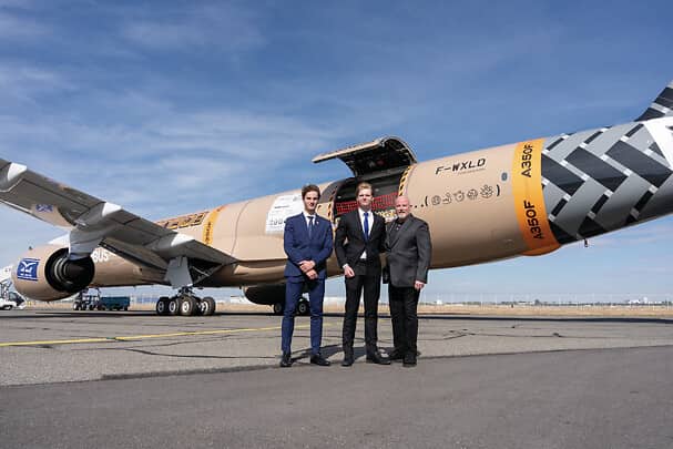 Airbus A350F Flies With Publicly Designed, Parcel-Inspired Livery