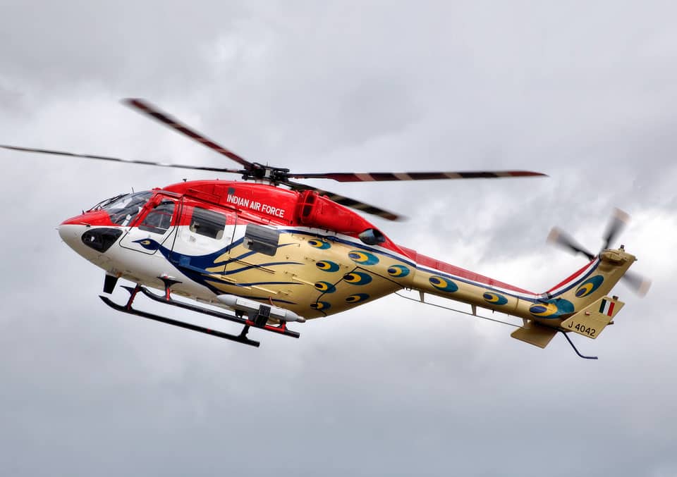 Representative image. Photo: Adrian Pingstone / Wikimedia Commons, public domain Indian Air Force HAL Dhruv light helicopter