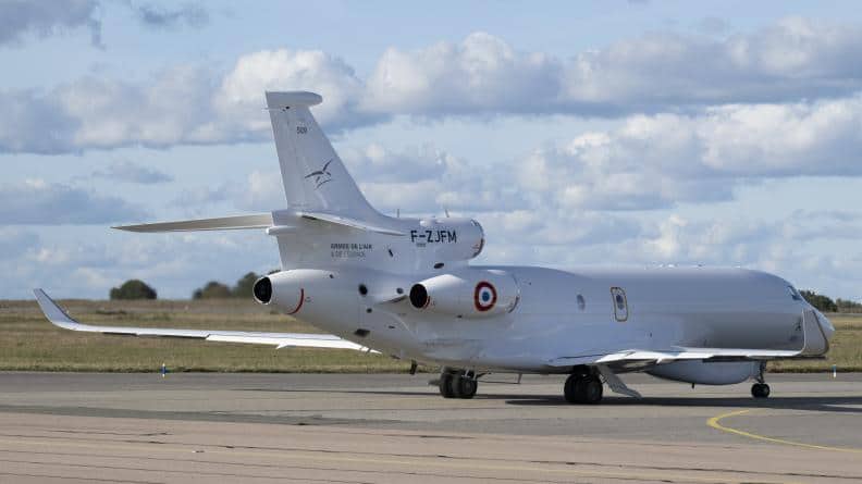 Photo: AeroTime First French Falcon 8X Archange Arrives at Évreux for Trials