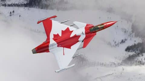 Photo: FlightGlobal Saab Proposes Gripen E/F Fleet for Canada With Three Local Partners